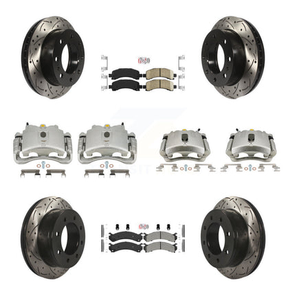 Kit de plaquettes Ameribrakes pour perceuse à étrier de frein avant et arrière, rotors fendus (10 pièces) pour GM