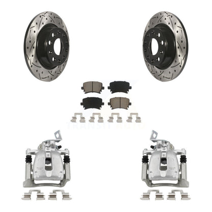 Kit de plaquettes en céramique pour étrier de frein arrière, Rotors fendus, pour Volkswagen CC Passa