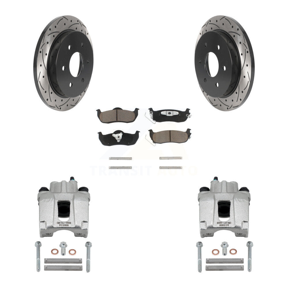 Kit de plaquettes en céramique pour étrier de frein arrière, Rotor à fente, pour Nissan TITAN Armada QX5
