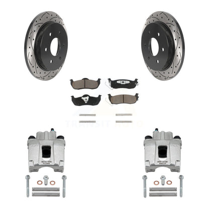 Kit de plaquettes en céramique pour étrier de frein arrière, Rotor à fente, pour Nissan TITAN Armada QX5