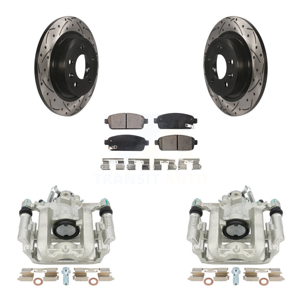 Kit de plaquettes semi-métalliques à Rotor fendu pour étrier de frein arrière, pour Chevrolet Cruze