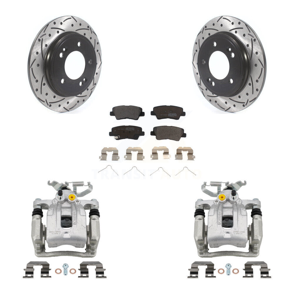 Kit de plaquettes semi-métalliques à Rotor fendu pour étrier de frein arrière, pour Hyundai Elantr