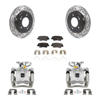 Kit de plaquettes semi-métalliques à Rotor fendu pour étrier de frein arrière, pour Hyundai Elantr