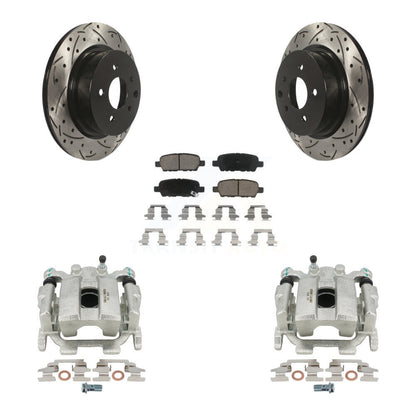 Kit de plaquettes en céramique pour étrier de frein arrière, fente de perçage, Rotor, pour INFINITI G37 QX50 Nissa