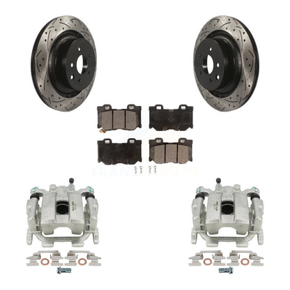 Kit de plaquettes en céramique pour étrier de frein arrière, Rotor à fente percé, pour INFINITI G37 AW 10-13