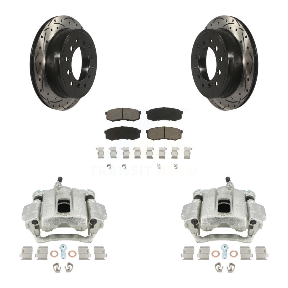Kit de plaquettes en céramique pour perceuse à étrier de frein arrière, Rotors fendus, pour Toyota 4Runner Lexu