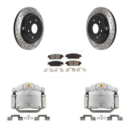 Kit de plaquettes semi-métalliques pour étrier de frein arrière, Rotors à fentes, pour Chevrolet 1500 L