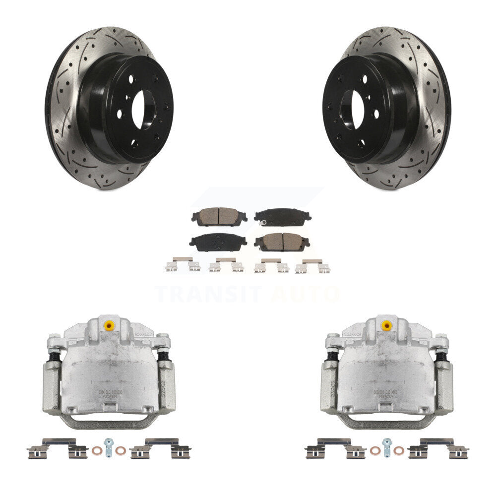 Kit de plaquettes en céramique pour étrier de frein arrière, Rotors à fentes, pour GMC Chevrolet Sierra X