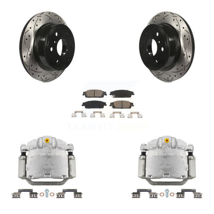 Kit de plaquettes en céramique pour étrier de frein arrière, Rotors à fentes, pour GMC Chevrolet Sierra X