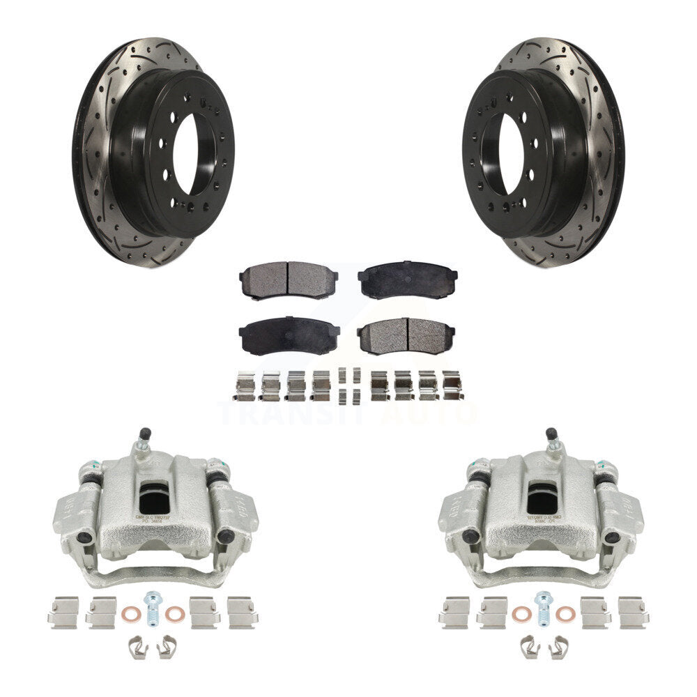 Kit de plaquettes semi-métalliques pour perceuse à étrier de frein arrière, Rotors fendus, pour Toyota 4Runne
