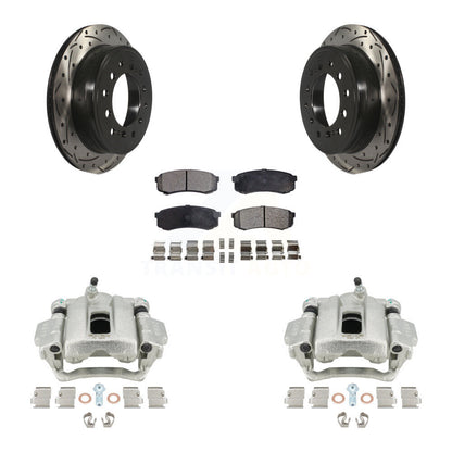 Kit de plaquettes semi-métalliques pour perceuse à étrier de frein arrière, Rotors fendus, pour Toyota 4Runne