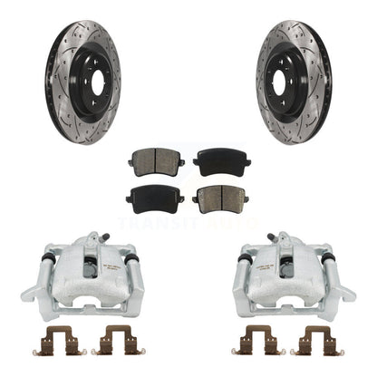 Kit de plaquettes semi-métalliques à Rotor fendu pour étrier de frein arrière, pour Audi A5 Quattr