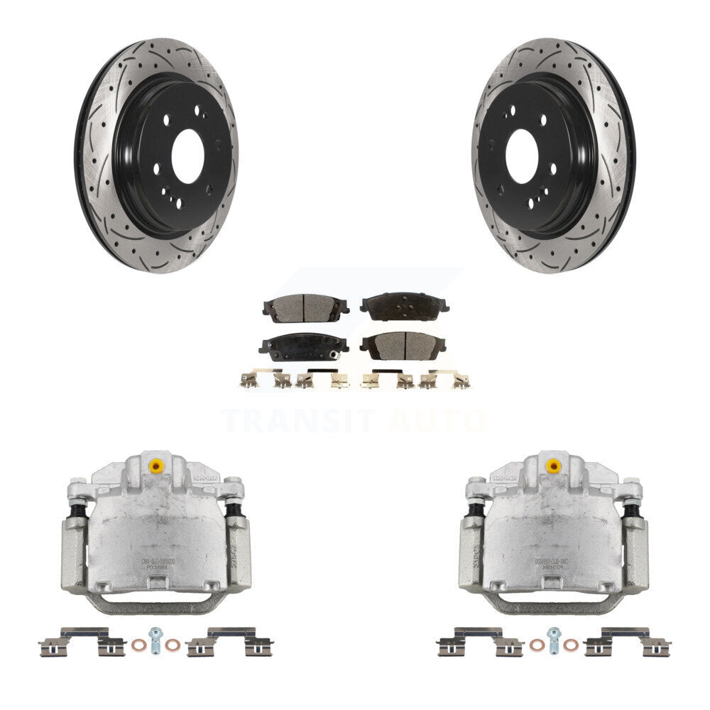 Kit de plaquettes en céramique pour étrier de frein arrière, Rotor à fente, pour Chevrolet Silverado 150