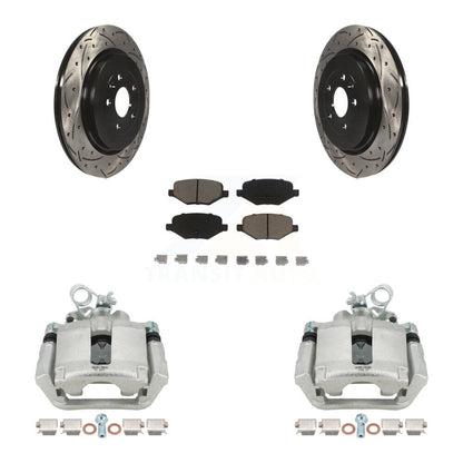 Kit de plaquettes en céramique pour étrier de frein arrière, Rotor à fente, pour Ford Explorer Police MK