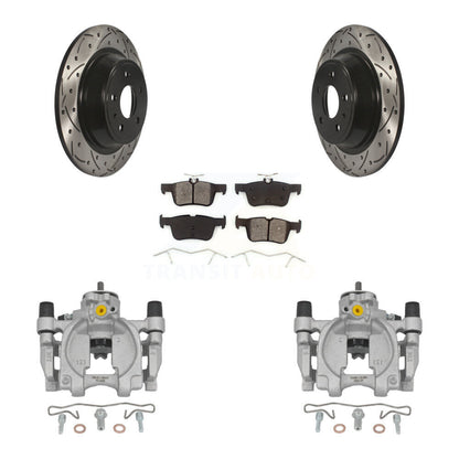 Kit de plaquettes semi-métalliques pour perceuse à étrier de frein arrière, Rotor fendu, pour Ford Fusion MK
