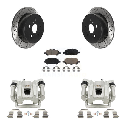 Kit de plaquettes en céramique pour étrier de frein arrière, Rotor à fente percé, pour Toyota Venz 2009 – 2016