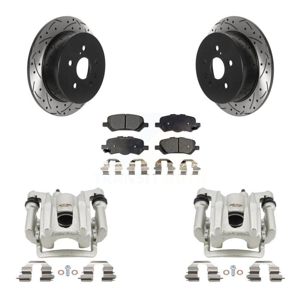 Kit de plaquettes en céramique pour étrier de frein arrière, Rotor à fente percé, pour Toyota Venz 2009 – 2016