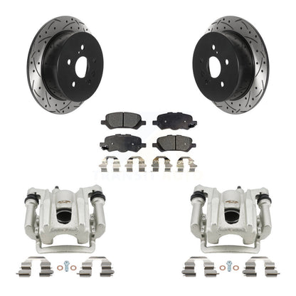 Kit de plaquettes en céramique pour étrier de frein arrière, Rotor à fente percé, pour Toyota Venz 2009 – 2016
