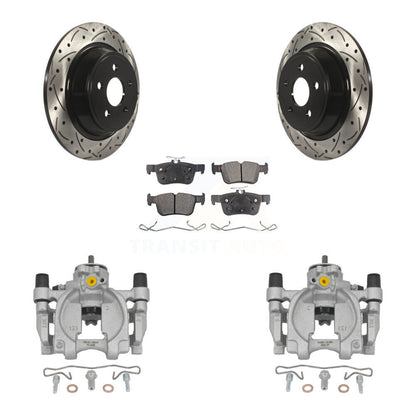 Kit de plaquettes semi-métalliques pour perceuse à étrier de frein arrière, Rotor fendu, pour Ford Fusion MK