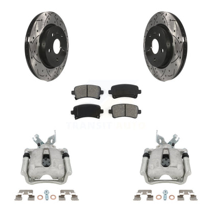 Kit de plaquettes semi-métalliques pour étrier de frein arrière, Rotor à fente percé, pour Buick Regal 2.4