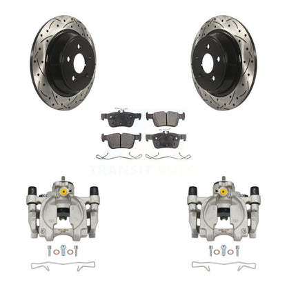 Kit de plaquettes en céramique pour perceuse à étrier de frein arrière, Rotor fendu, pour Ford Edge Lincoln MK