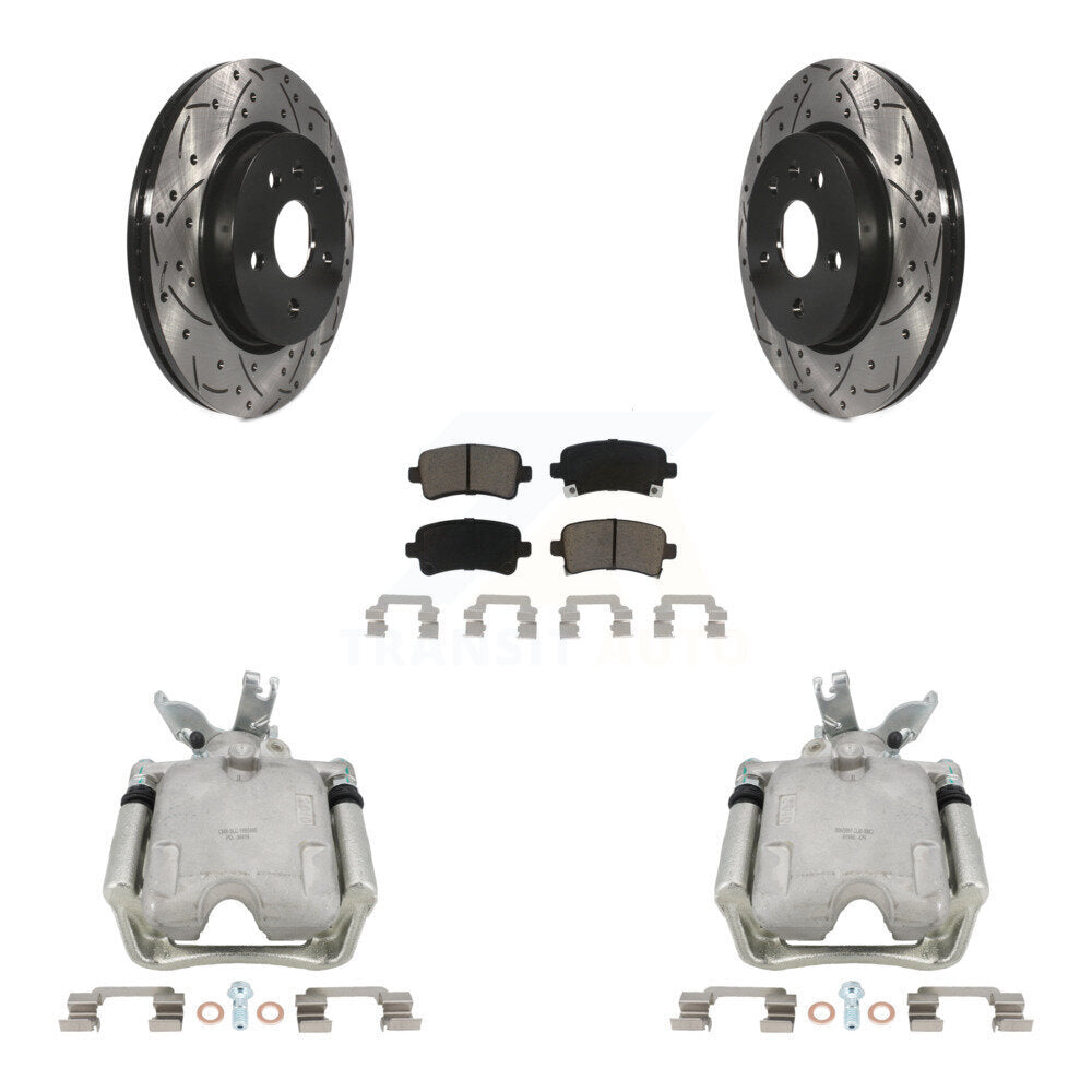 Kit de plaquettes en céramique pour étrier de frein arrière, Rotors à fente, pour Chevrolet Malib