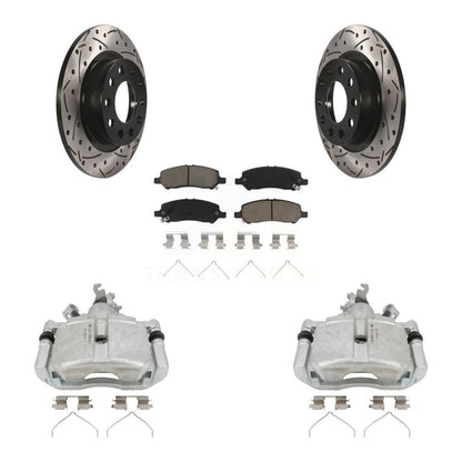 Kit de plaquettes en céramique pour étrier de frein arrière, Rotors fendus, pour Dodge Dar 2013 – 2016