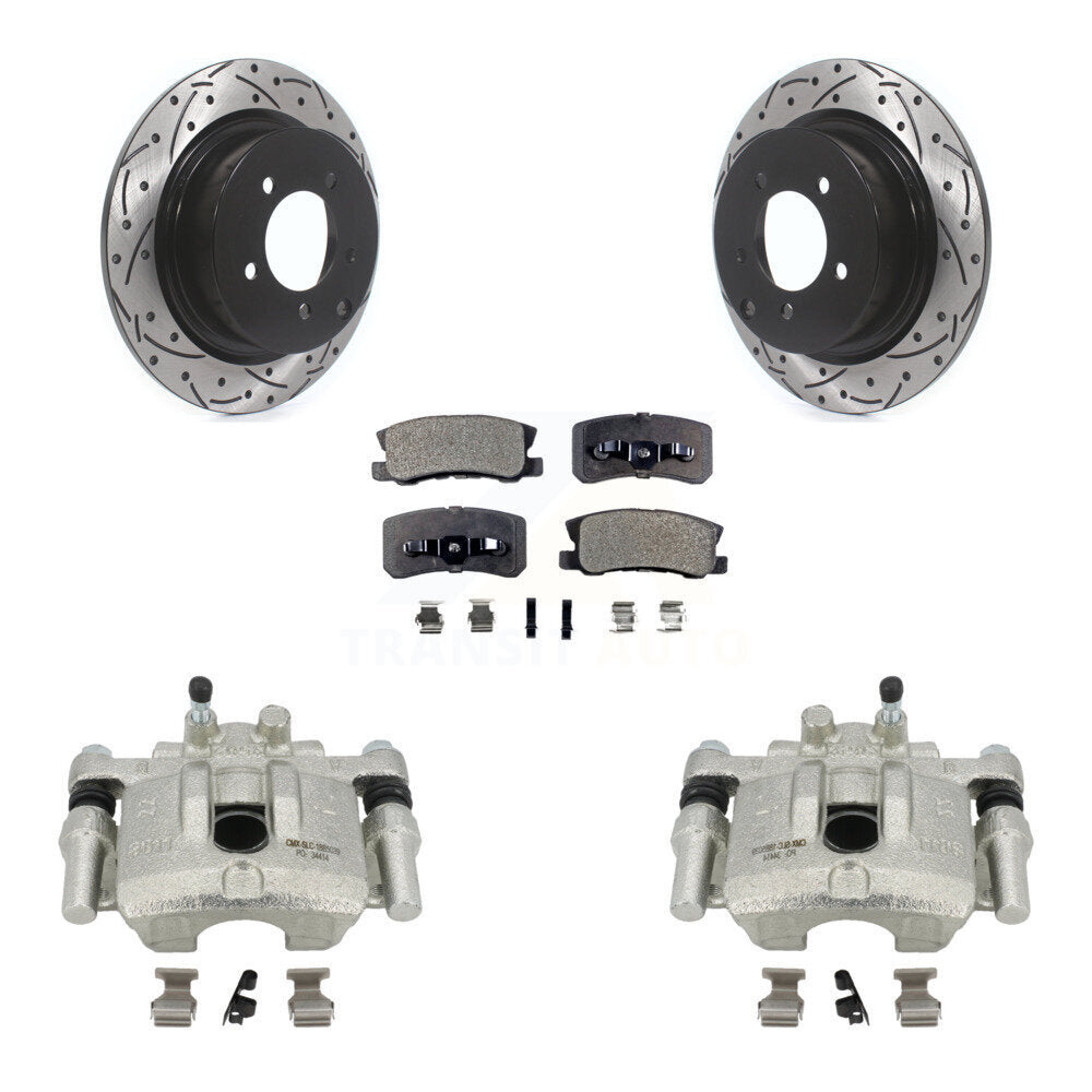 Kit de plaquettes en céramique pour étrier de frein arrière, Rotors à fentes, pour Mitsubishi Lancer Dodg