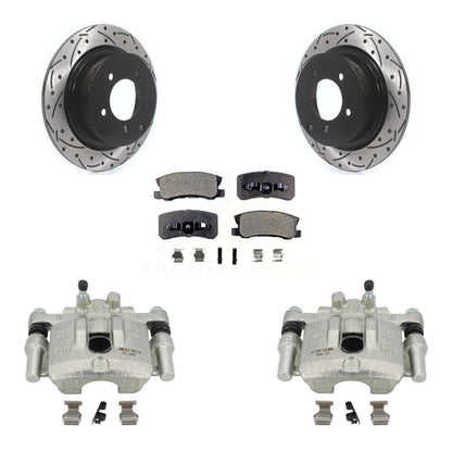 Kit de plaquettes en céramique pour étrier de frein arrière, Rotors à fentes, pour Mitsubishi Lancer Dodg