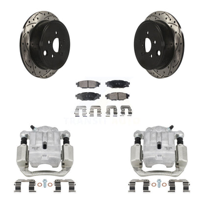 Kit de plaquettes en céramique pour perceuse à étrier enduit de frein arrière, Rotors fendus, pour Subaru Legac