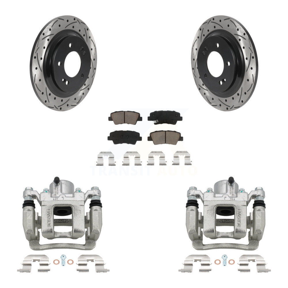 Kit de plaquettes en céramique pour étrier de frein arrière, Rotors fendus, pour Kia Optima 2013 2.4