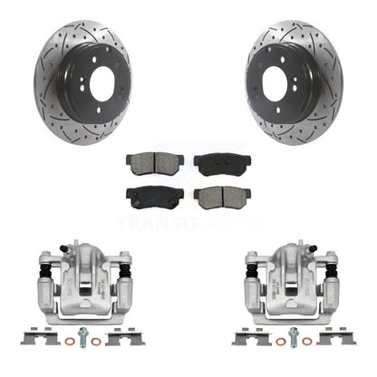 Kit de plaquettes semi-métalliques pour étrier de frein arrière, Rotors fendus, pour Hyundai Sonat