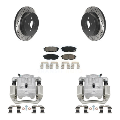 Kit de plaquettes semi-métalliques à Rotor fendu pour étrier de frein arrière, pour Subaru Foreste