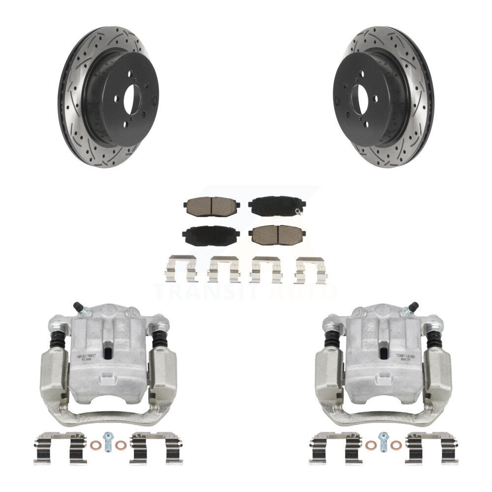 Kit de plaquettes en céramique pour étrier de frein arrière, Rotors fendus, pour Subaru Forester 2.0