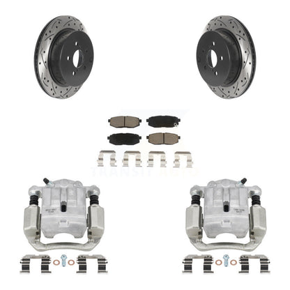 Kit de plaquettes en céramique pour étrier de frein arrière, Rotors fendus, pour Subaru Forester 2.0