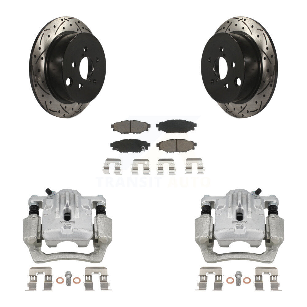 Kit de plaquettes en céramique pour étrier de frein arrière, Rotors à fentes, pour Subaru Impreza Foreste