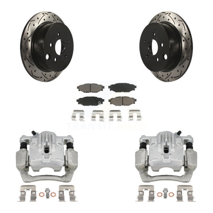 Kit de plaquettes en céramique pour étrier de frein arrière, Rotors à fentes, pour Subaru Impreza Foreste