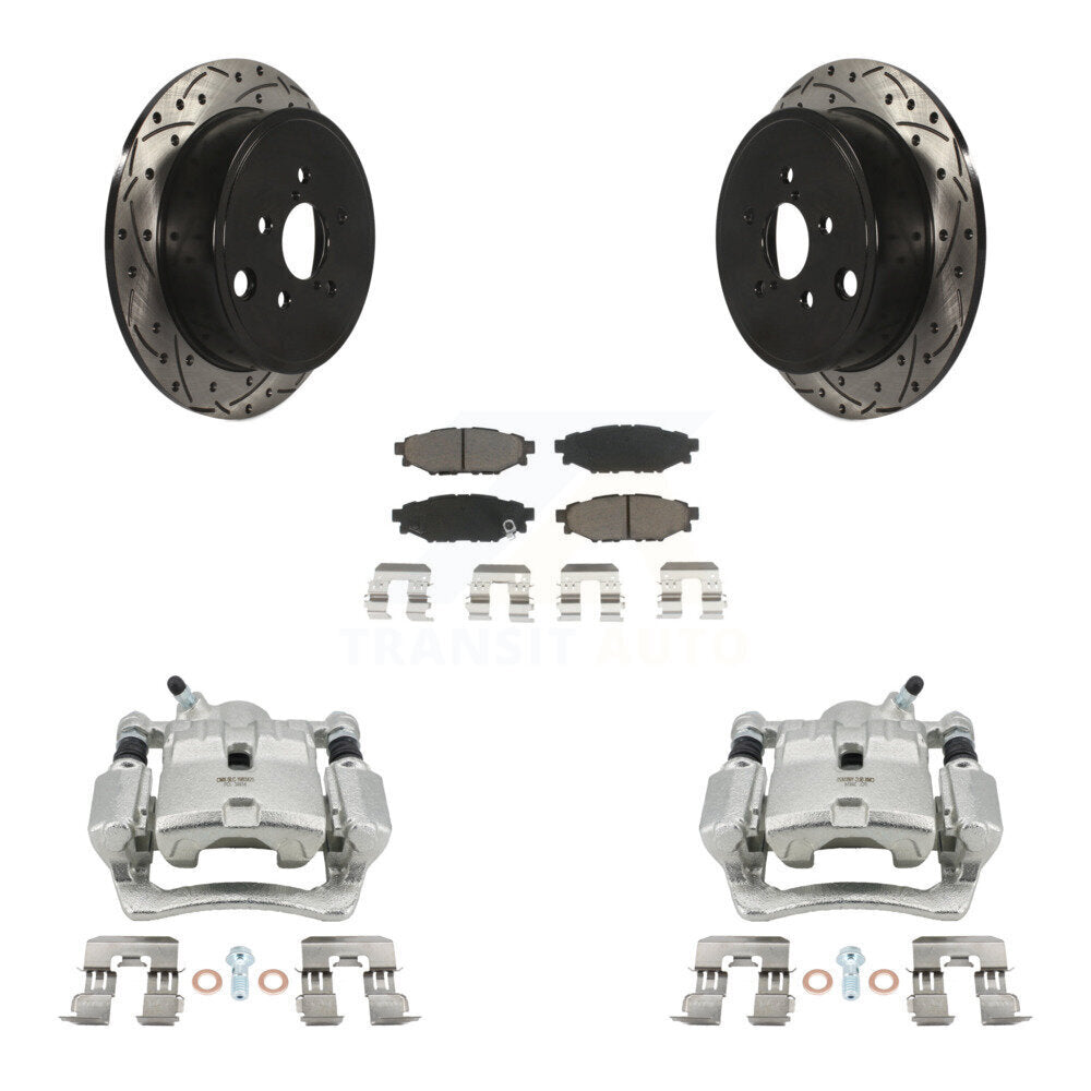 Kit de plaquettes en céramique pour étrier de frein arrière, Rotors à fentes, pour Subaru Impreza Foreste