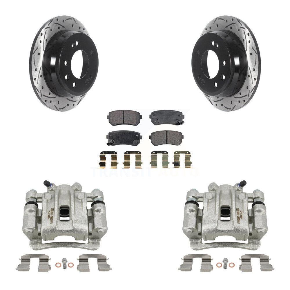 Kit de plaquettes semi-métalliques à Rotor fendu pour étrier de frein arrière, pour Hyundai Elantr