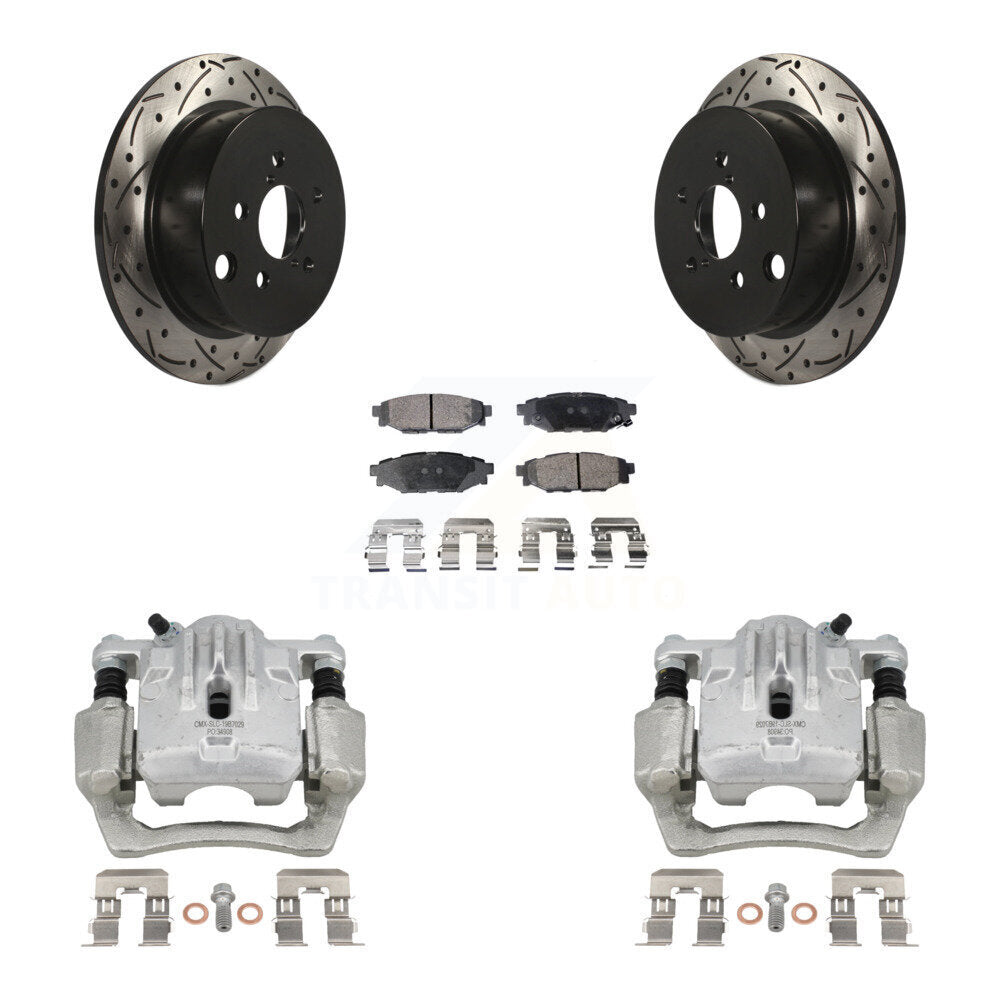 Kit de plaquettes en céramique pour étrier de frein arrière, Rotors à fentes, pour Subaru Impreza Foreste