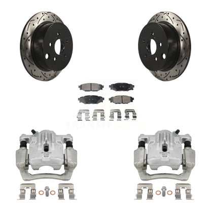 Kit de plaquettes en céramique pour étrier de frein arrière, Rotors à fentes, pour Subaru Impreza Foreste