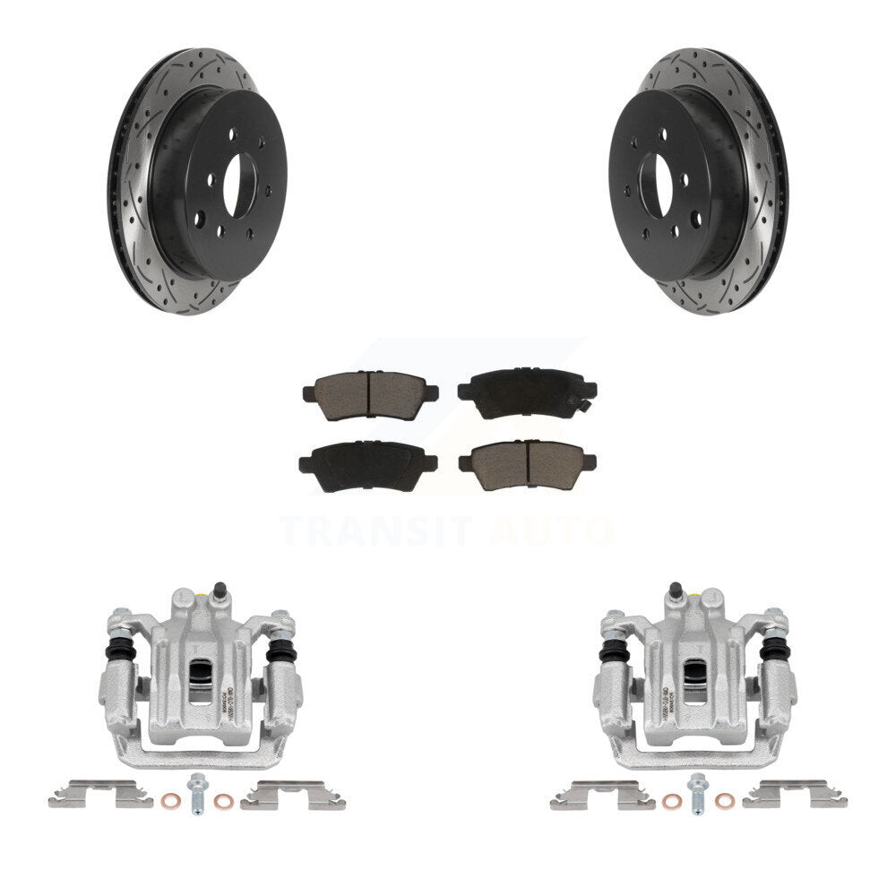 Kit de plaquettes en céramique pour étrier de frein arrière, Rotors à fentes, pour Nissan Xterr 2006 – 2007
