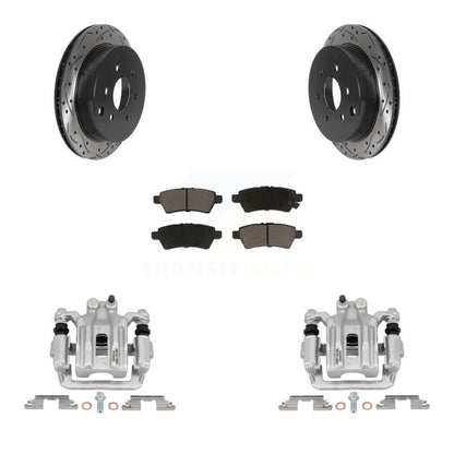 Kit de plaquettes en céramique pour étrier de frein arrière, Rotors à fentes, pour Nissan Xterr 2006 – 2007