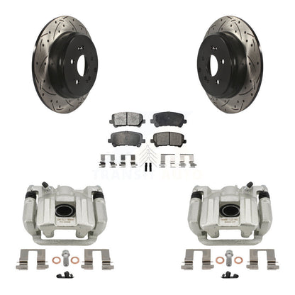 Kit de plaquettes semi-métalliques de Rotor de fente d'étrier de manteau de frein arrière pour Honda Odysse