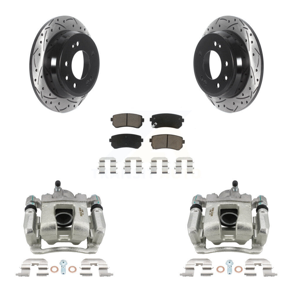 Kit de plaquettes en céramique pour étrier de frein arrière, Rotor fendu, pour Kia Sportage FW 2016