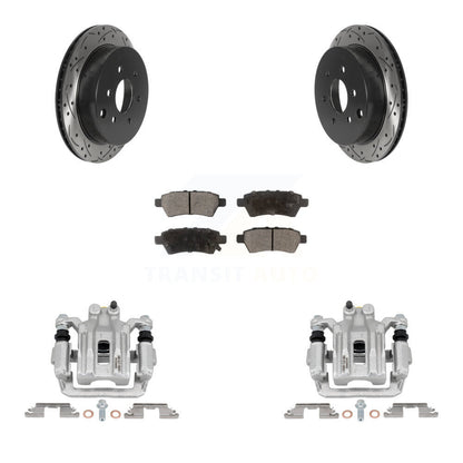 Kit de plaquettes en céramique pour étrier de frein arrière, Rotors à fentes, pour Nissan Xterr 2006 – 2007