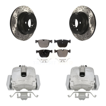 Kit de plaquettes semi-métalliques pour étrier de frein arrière, Rotors à fentes, pour BMW X6 à partir de 10 0
