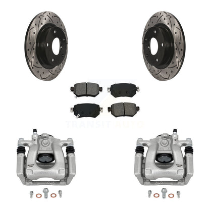 Kit de plaquettes semi-métalliques pour étrier de frein arrière, Rotors à fentes, pour Mazda 2016 – 2021