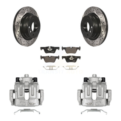 Kit de tampons en céramique pour perceuse à étrier enduit de frein à disque arrière, Rotors fendus, pour BMW 328