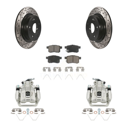 Kit de plaquettes en céramique pour étrier de frein arrière, Rotor à fente percé, pour Honda Accord Acura TS